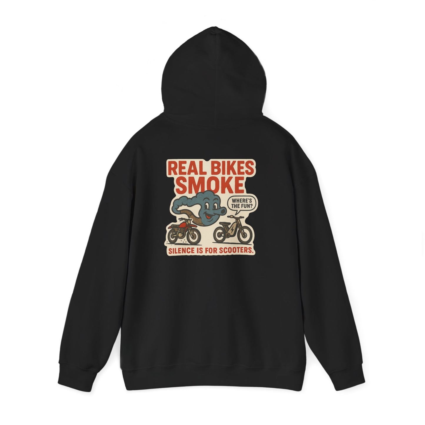 Real Bikes Smoke - One Lung Racing Hoodie