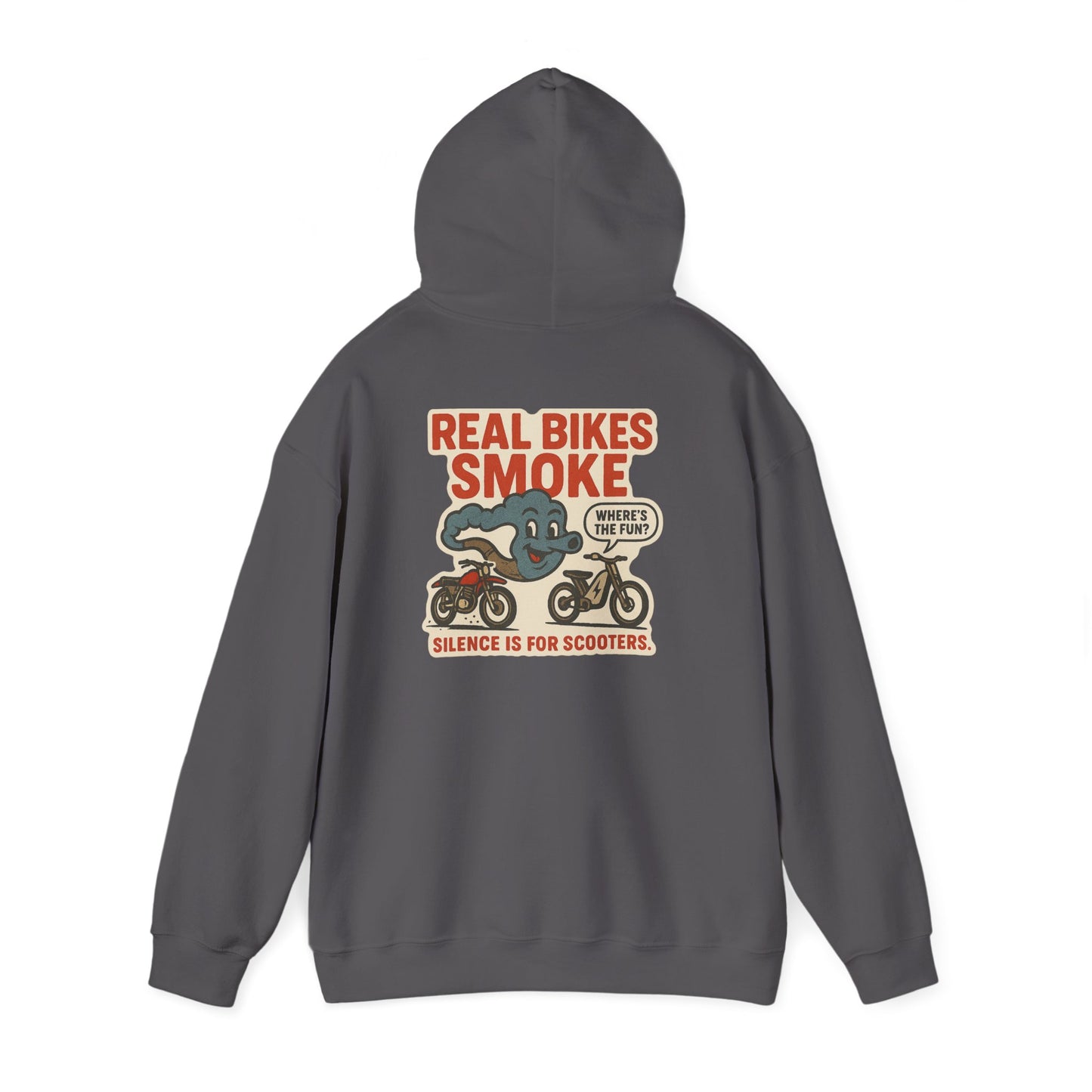 Real Bikes Smoke - One Lung Racing Hoodie