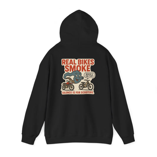 Real Bikes Smoke - One Lung Racing Hoodie