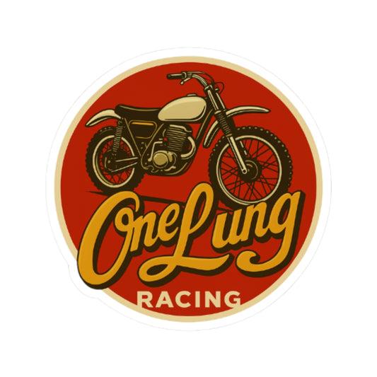 One Lung Racing Logo Sticker